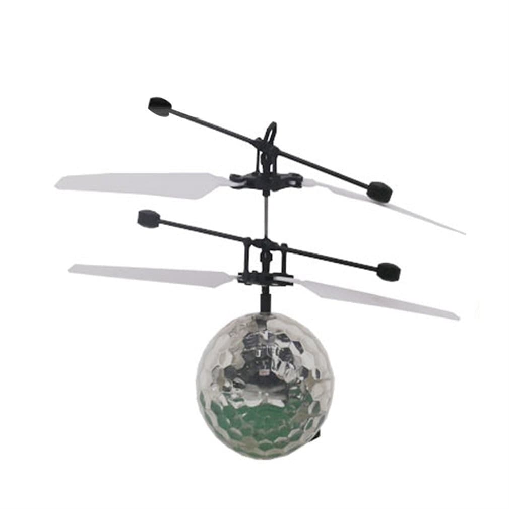 GIOCO PALLA SFERA VOLANTE GIOCATTOLO MINI ELICOTTERO AIRCRAFT LUMINOSO FLYING - 8