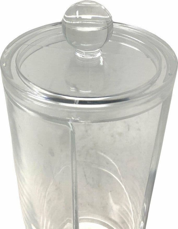 CONTENITORE DISPENSER DISCHETTI COTONE STRUCCANTI FORO COPERCHIO ORGANIZER 10240 - 2