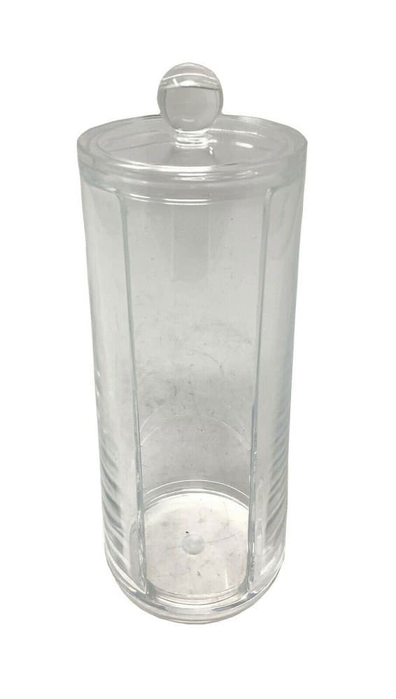 CONTENITORE DISPENSER DISCHETTI COTONE STRUCCANTI FORO COPERCHIO ORGANIZER 10240 - 3