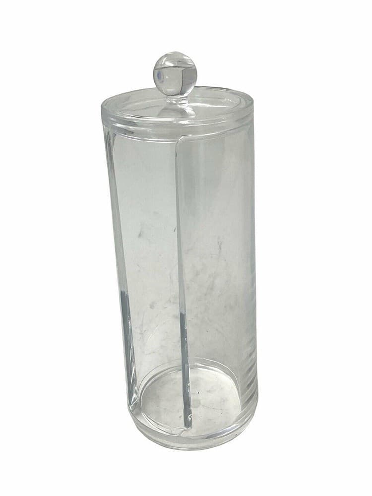 CONTENITORE DISPENSER DISCHETTI COTONE STRUCCANTI FORO COPERCHIO ORGANIZER 10240 - 4