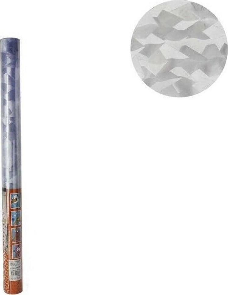 ROTOLO PELLICOLA FINESTRE DECORATIVA 2D OPACA DA 45 CM X 2 M ADESIVA VETRO 10102