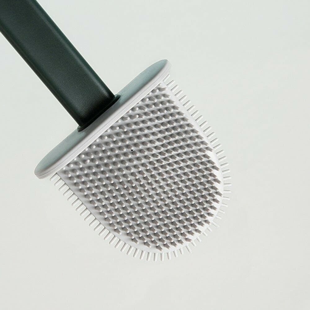 SCOPINO PER WC BAGNO SPAZZOLA PER PULIZIA IN SILICONE CON PORTASCOPINO DA MURO - 8