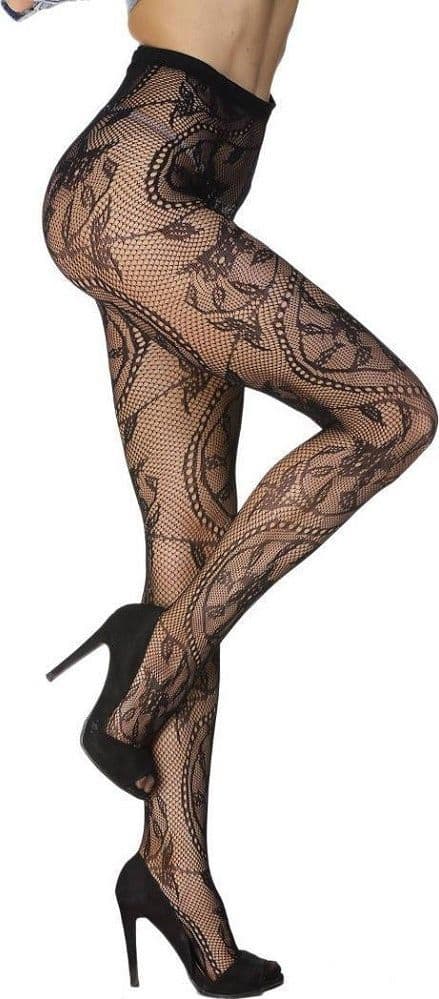 COLLANT CALZE DONNA SEXY RETE NERO TOY INTIMO SEX LINGERIE 79594 - 3