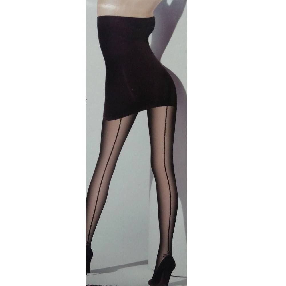 CALZE COLLANT LINGERIE INTIMO SEXY TAGLIA UNICA 20 DEN NERO FASHION RIGA DONNA