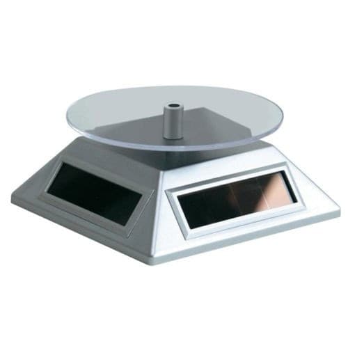 ESPOSITORE SUPPORTO CON PANNELLO SOLARE BATTERIA DISPLAY BIGIOTTERIA GIREVOLE - 2