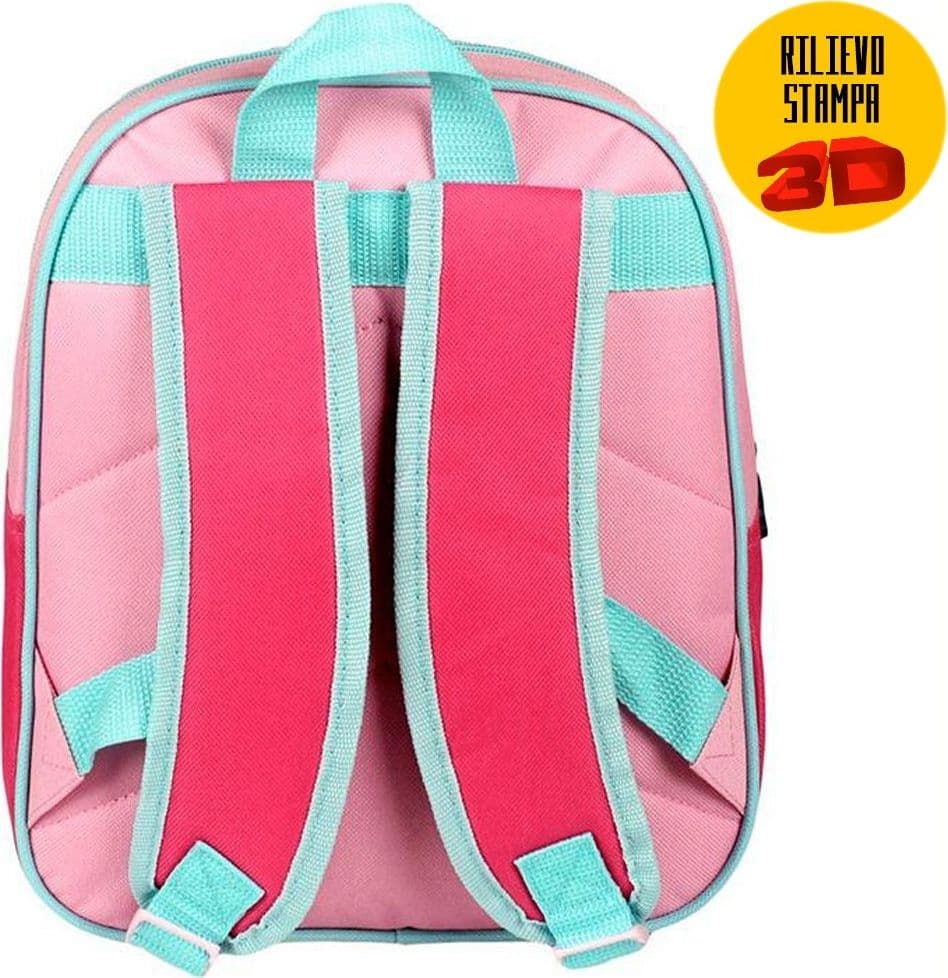 ZAINETTO FROZEN ELSA OLAF STAMPA RILIEVO 3D BAMBINE SCUOLA ASILO TEMPO LIBERO - 2