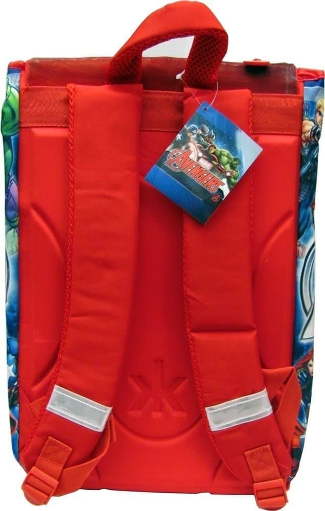 ZAINO SCUOLA ESTENSIBILE AVENGERS MARVEL KIT COMPLETO SUPER EROI +ASTUCCIO 3 ZIP - 2