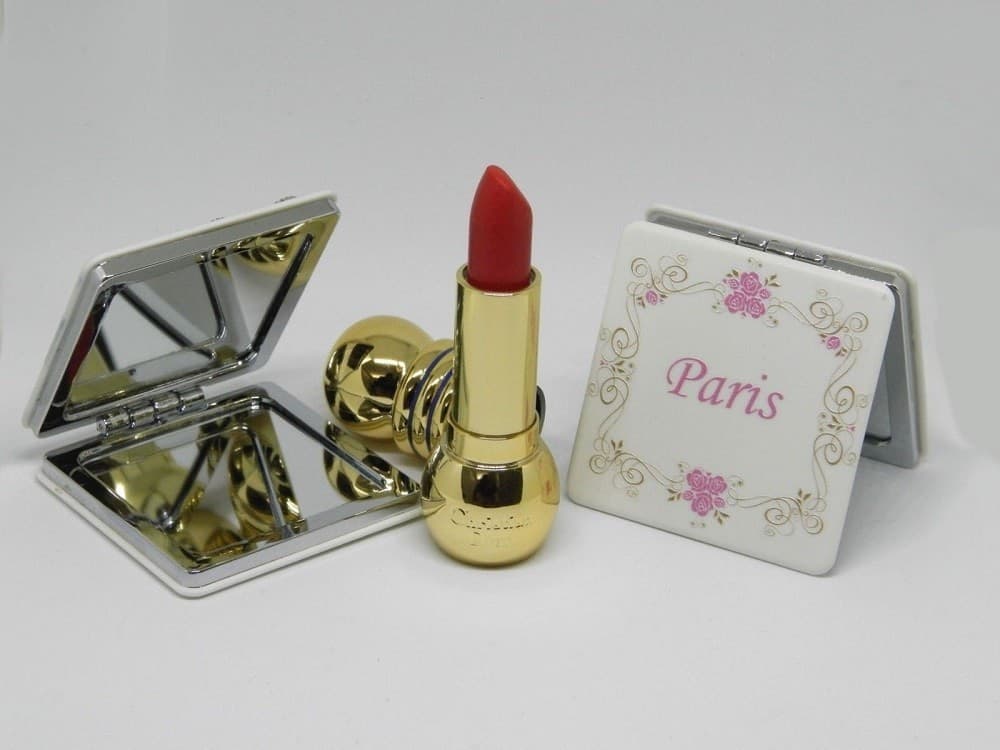 SPECCHIETTO SPECCHIO DA BORSA BORSETTE PER DONNA MAKE UP RICHIUDIBILE IDEA REGALO - 2