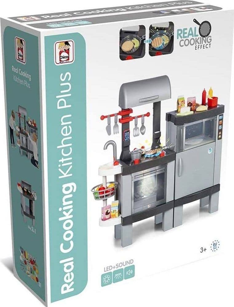CUCINA GIOCATTOLO CON BARBECUE PER BAMBINI LUCI E SUONI E ALIMENTI CAMBIO COLORE - 5