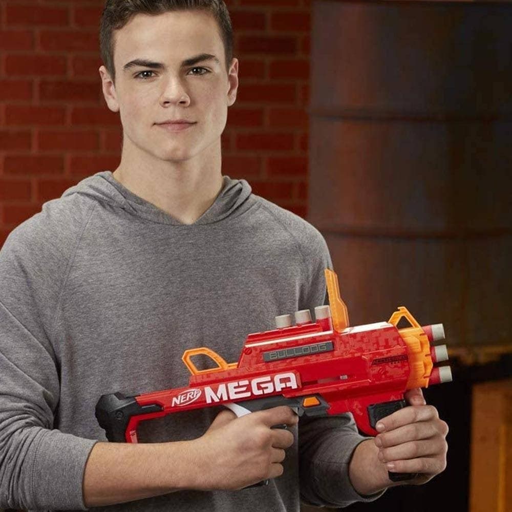 FUCILE GIOCATTOLO BAMBINI N-STRIKE MEGA BULLDOG CON 3 MUNIZIONI ACCUSTRIKE - 3