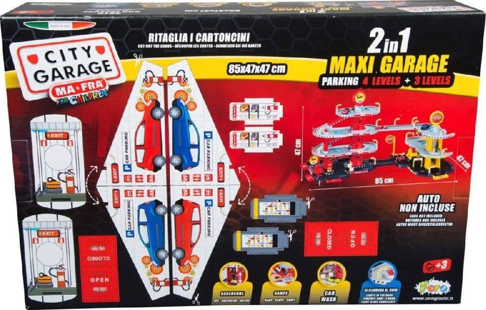 MAXI GARAGE 3 LIVELLI 2 IN 1 CON PARCHEGGIO ASCENSORE RAMPE PITSTOP E CARWASH - 3