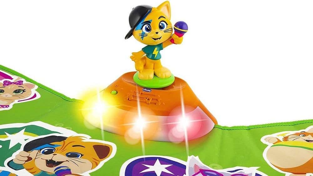 GIOCO TAPPETO DANCE MUSICALE MORBIDO 44 GATTI CON SUONI E LUCI RGB +2 4 ANNI - 2