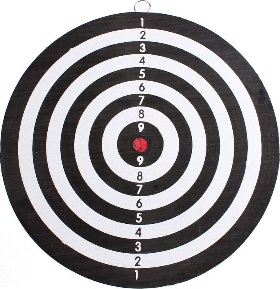 GIOCO TIRASSEGNO TIRO AL BERSAGLIO CON 2 FRECCETTE DART BOARD SPORT GAME 24 CM - 3