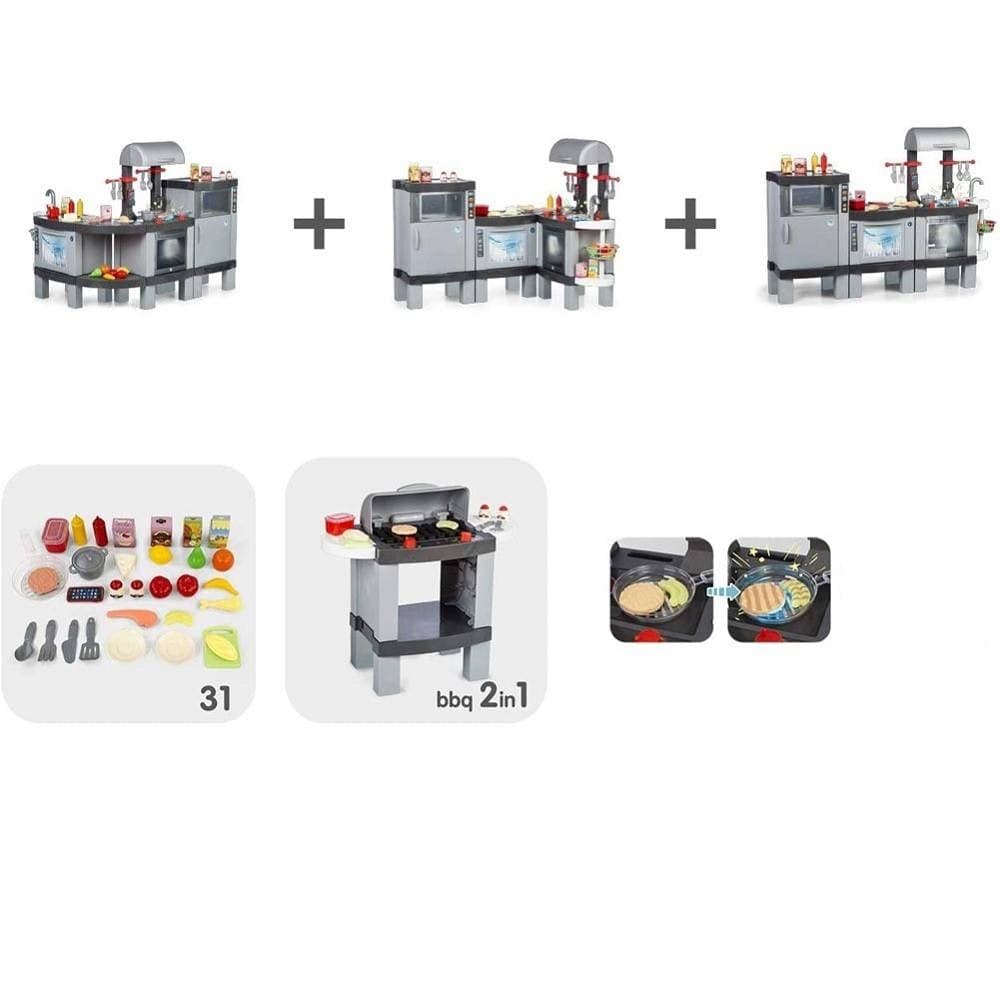 CUCINA GIOCATTOLO PER BAMBINI COOKING XL MODULABILE CON CIBI CHE CAMBIANO COLORE - 3