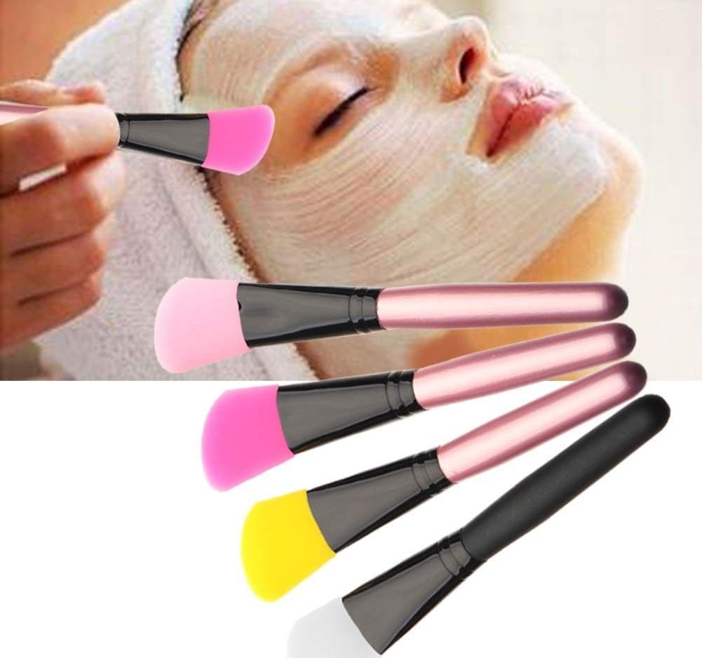 PENNELLO PIATTO SILICONE ANGOLARE APPLICARE MASCHERA VISO SPAZZOLA MAKE UP
