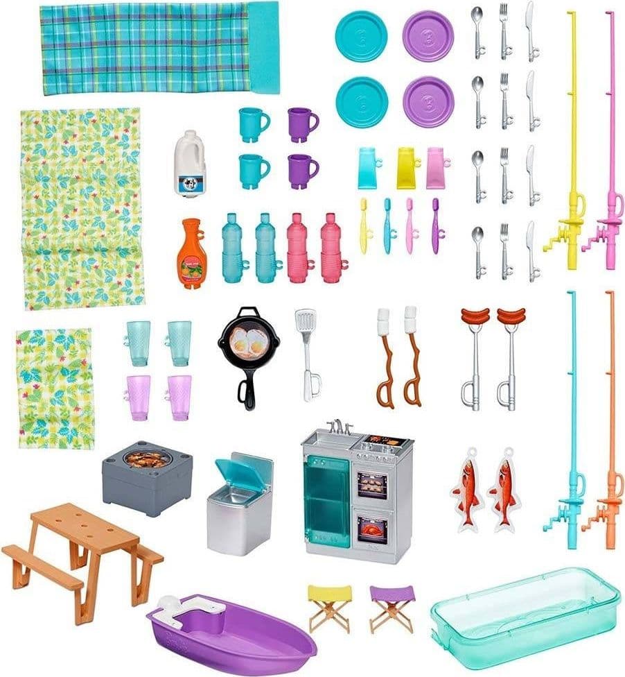 PLAYSET CAMPER DEI SOGNI 3 IN 1 CON 3 VEICOLI E 50 ACCESSORI GIOCATTOLO - 5