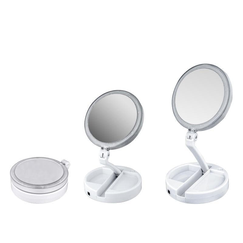 SPECCHIO DA TAVOLO ZOOM 3X CON SUPPORTO + ROTAZIONE 360 GRADI DONNE BELLEZZA - 2
