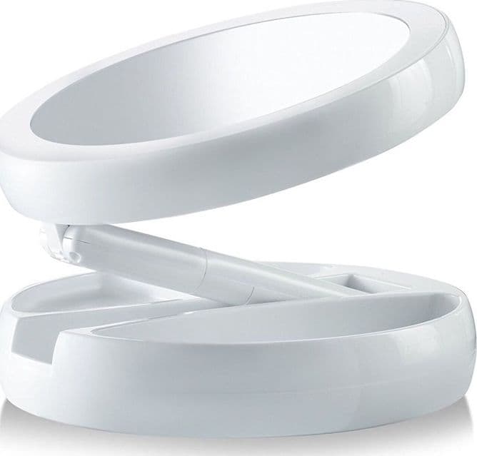 SPECCHIO DA TAVOLO ZOOM 3X CON SUPPORTO + ROTAZIONE 360 GRADI DONNE BELLEZZA - 4