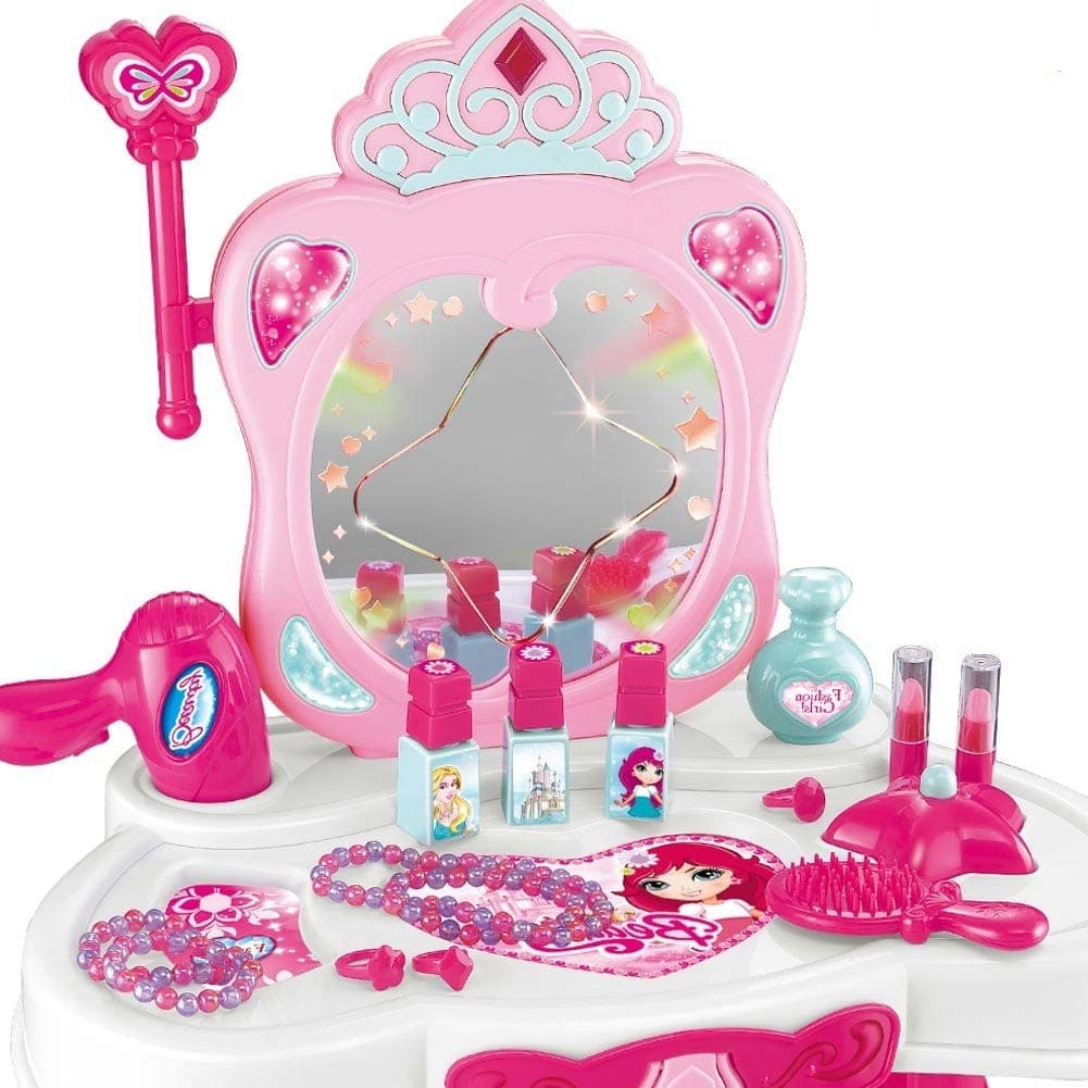 SPECCHIERA MAKE UP PER BAMBINA CON SCETTRO MAGICO CENTRO BELLEZZA PER BAMBINE - 2