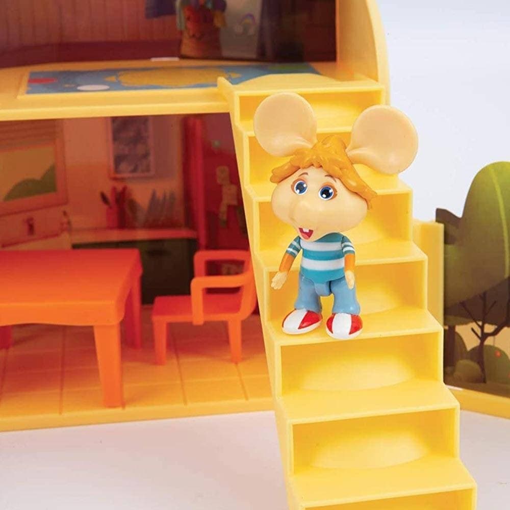 CASA DI TOPO GIGIO GIOCATTOLO BAMBINI CON 2 PERSONAGGI E ACCESSORI GIOCO - 2