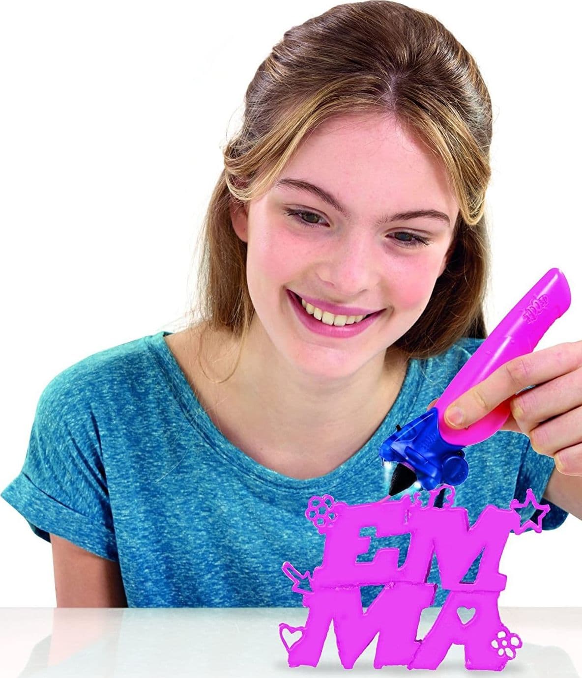 PENNA PER STAMPA DISEGNO VERTICALE 3D ARTE CON SET DI 2 COLORI INCLUSI 3D PEN - 6