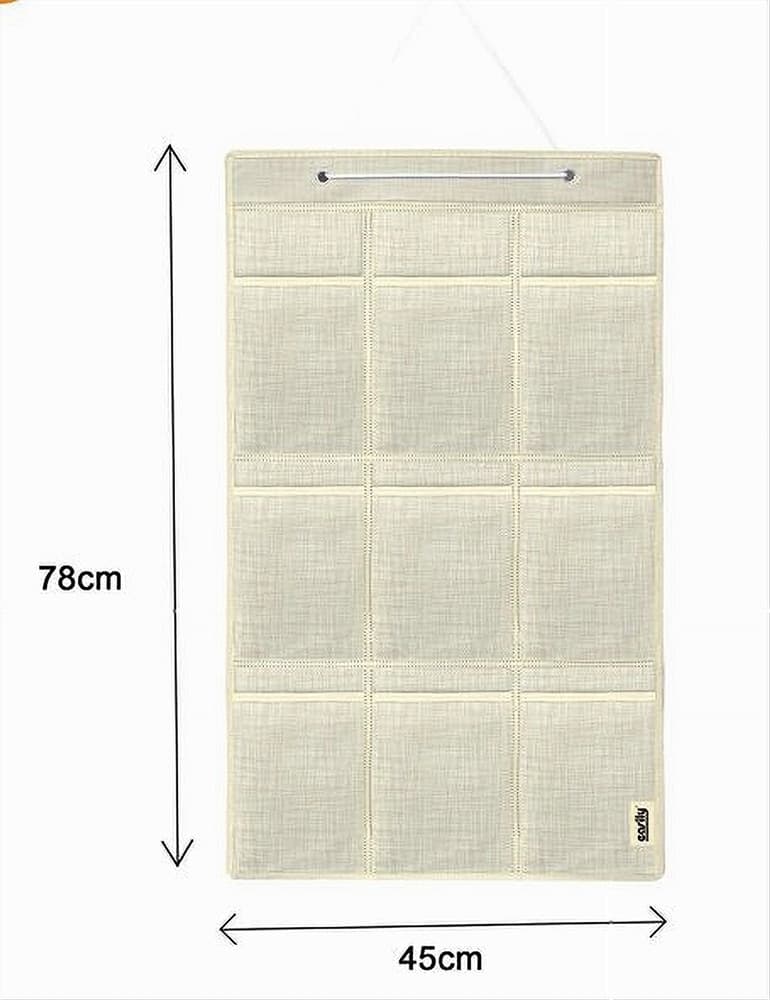 PORTAOGGETTI ORGANIZER A SOSPENSIONE 9 TASCHE TESSUTO BAGNO CAMERA 45X78CM 69715 - 3