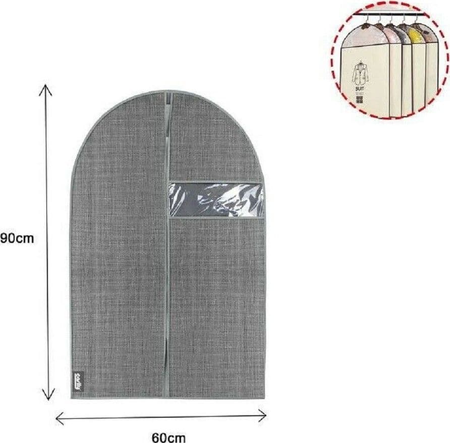 CUSTODIA TESSUTO COPRIABITO PORTA ABITO VESTITO GIACCA VIAGGI 60 X 90 CM 69706 - 2