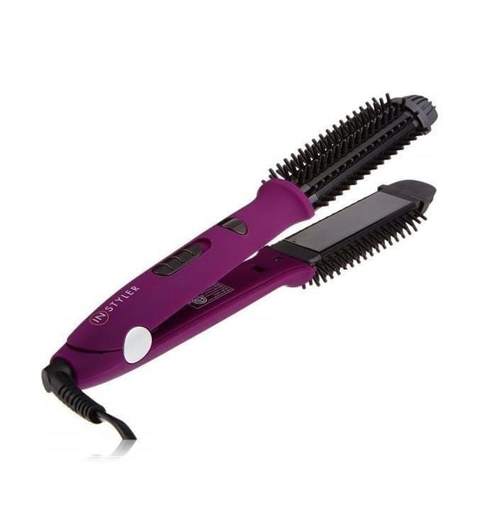 SPAZZOLA PIASTRA ELETTRICA LISCIA CAPELLI CREA RICCI ONDE IONIC 2 IN 1 STYLER - 2