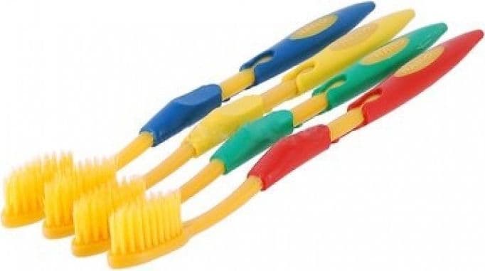 SET 4 PEZZI SPAZZOLINI SPAZZOLINO DA DENTI SETOLE MORBIDE PROTEGGI GENGIVE - 2