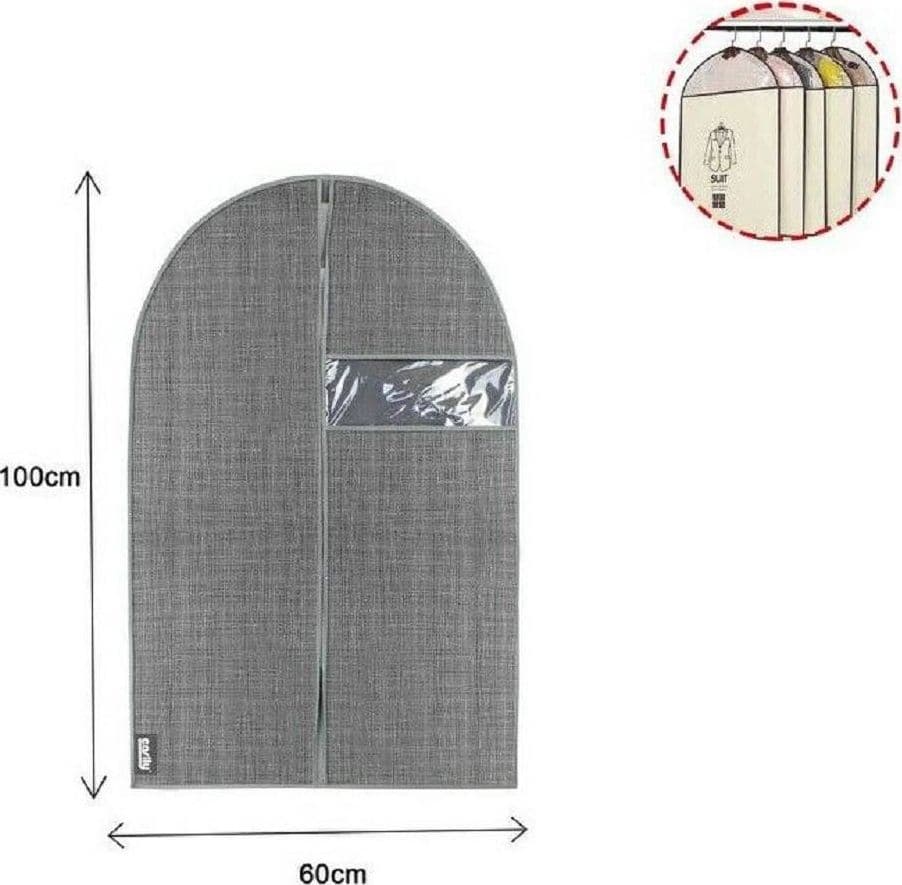 CUSTODIA TESSUTO COPRIABITO PORTA ABITO VESTITO GIACCA VIAGGI 60 X 100 CM 69707 - 2