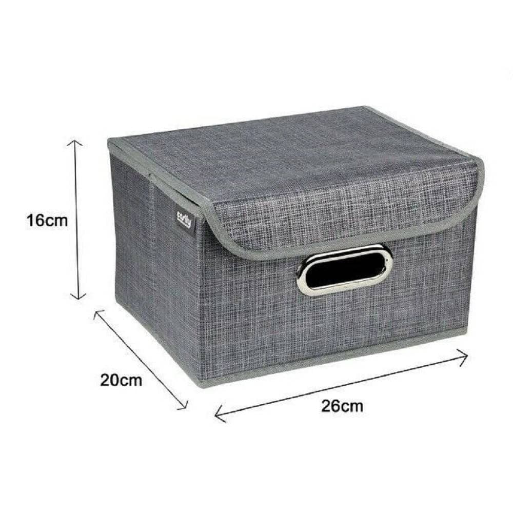 BOX SCATOLA SALVASPAZIO PORTATUTTO CONTENITORE ORGANIZER 26 X 20 X 16 CM 69692 - 2