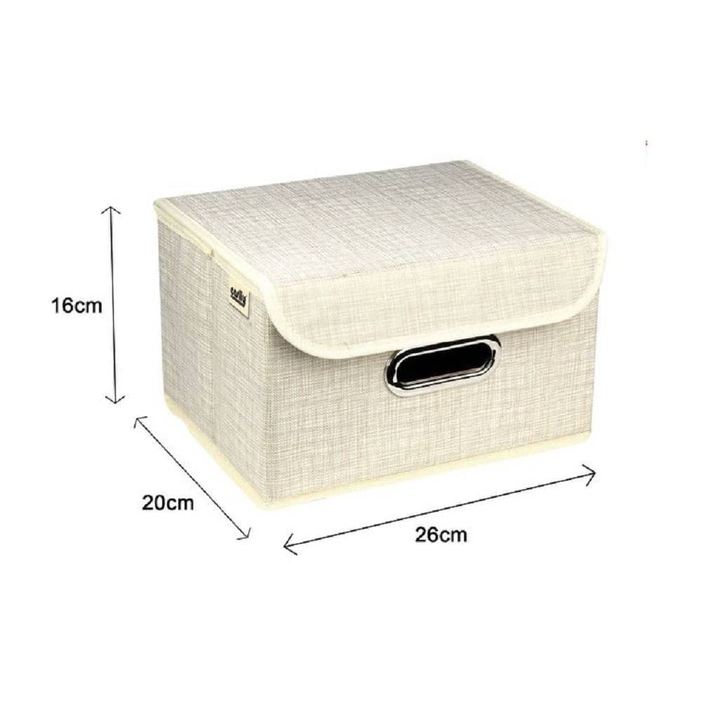 BOX SCATOLA SALVASPAZIO PORTATUTTO CONTENITORE ORGANIZER 26 X 20 X 16 CM 69692 - 3