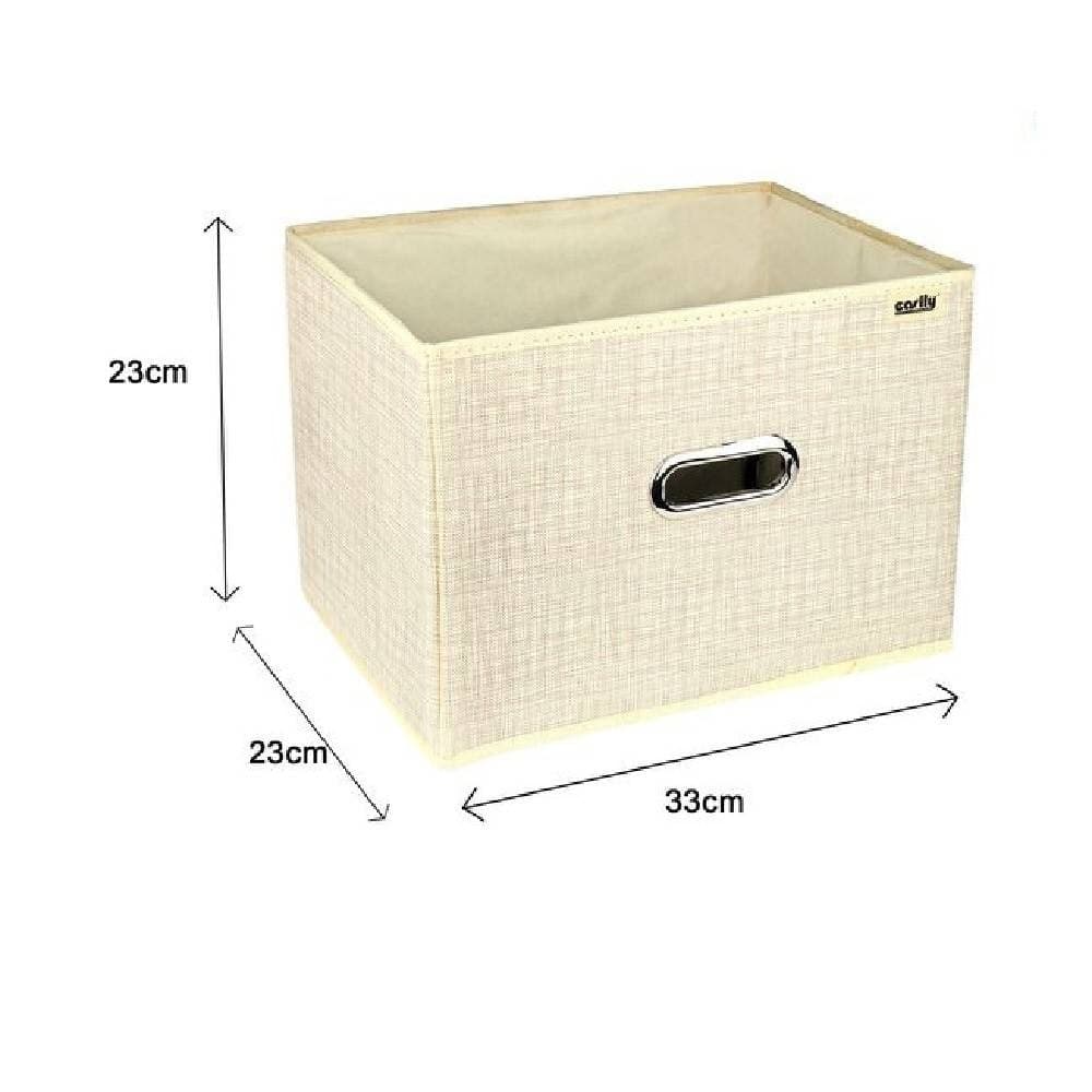 SCATOLA PORTA DOCUMENTI DI ARCHIVIAZIONE UFFICIO BOX PORTATUTTO 33X23X23CM 69687 - 4