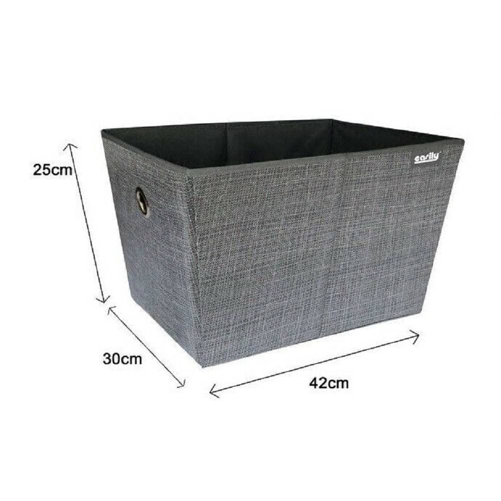 BOX SCATOLA SALVASPAZIO PORTATUTTO CONTENITORE ARMADI ORGANIZER 25X30X42CM 69726 - 2