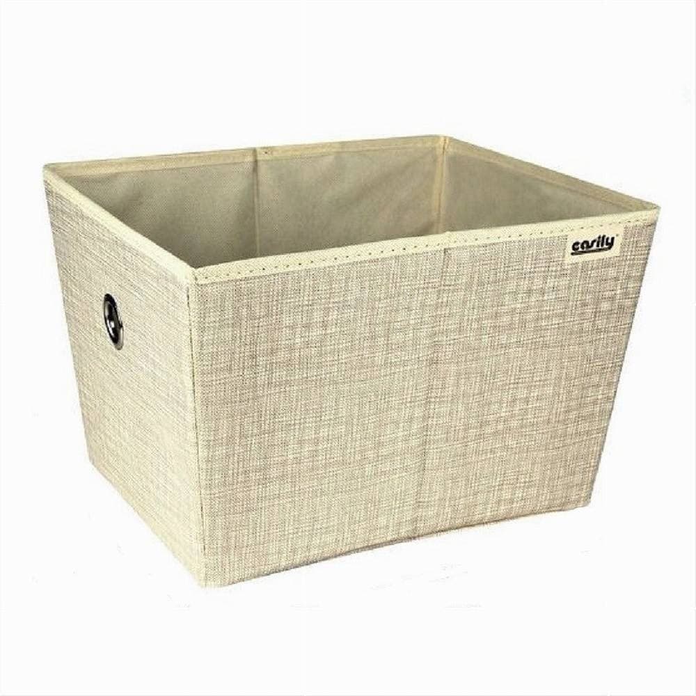 BOX SCATOLA SALVASPAZIO PORTATUTTO CONTENITORE ARMADI ORGANIZER 25X30X42CM 69726 - 4