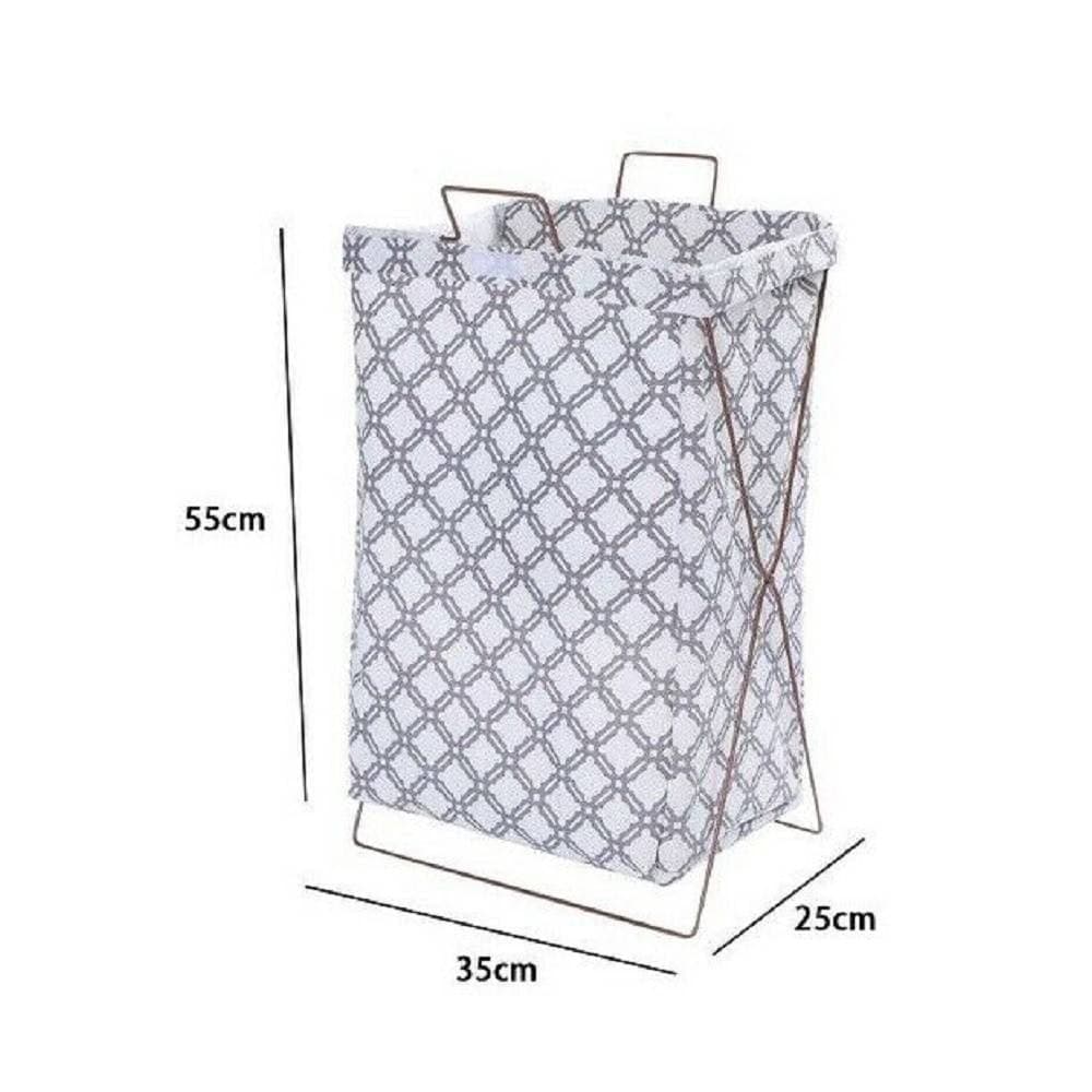 CESTO CONTENITORE PORTA BIANCHERIA PIEGHEVOLE PANNI SPORCHI BAGNO 79214 - 2