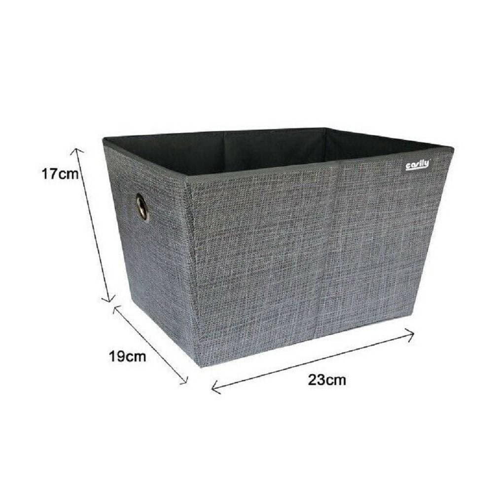 BOX SCATOLA SALVASPAZIO PORTATUTTO CONTENITORE ARMADI ORGANIZER 19X23X17CM 69724 - 2