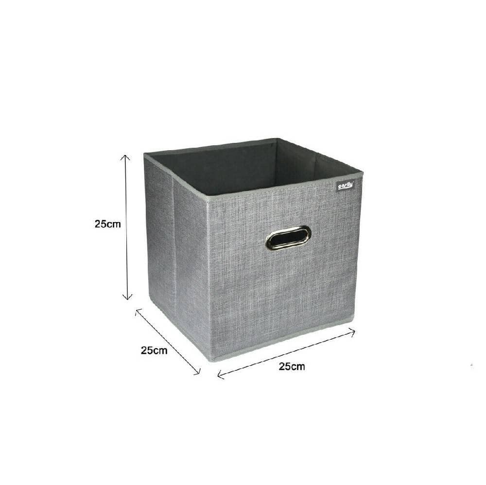 SCATOLA PORTADOCUMENTI DI ARCHIVIAZIONE UFFICIO BOX PORTATUTTO 25X25X25CM 69686 - 3