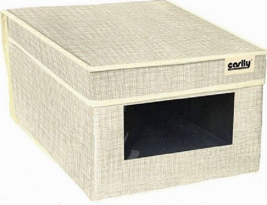 SCATOLA PORTA DOCUMENTI UFFICIO BOX ORGANIZER PORTATUTTO 25X35X16CM GRIGIO 69690 - 5