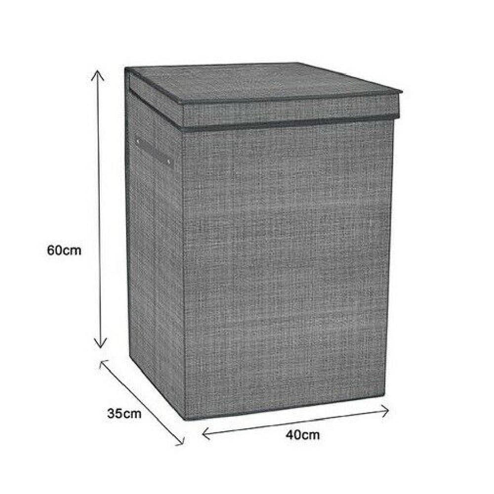 BOX CESTO CESTA SALVASPAZIO PORTATUTTO GIOCATTOLI BIANCHERIA 40X35X60 CM 79414 - 2