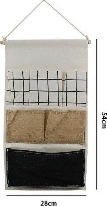 PORTA OGGETTI ORGANIZER APPENDERE 6 TASCHE TESSUTO BAGNO CAMERA MULTIUSO 10479 - 2