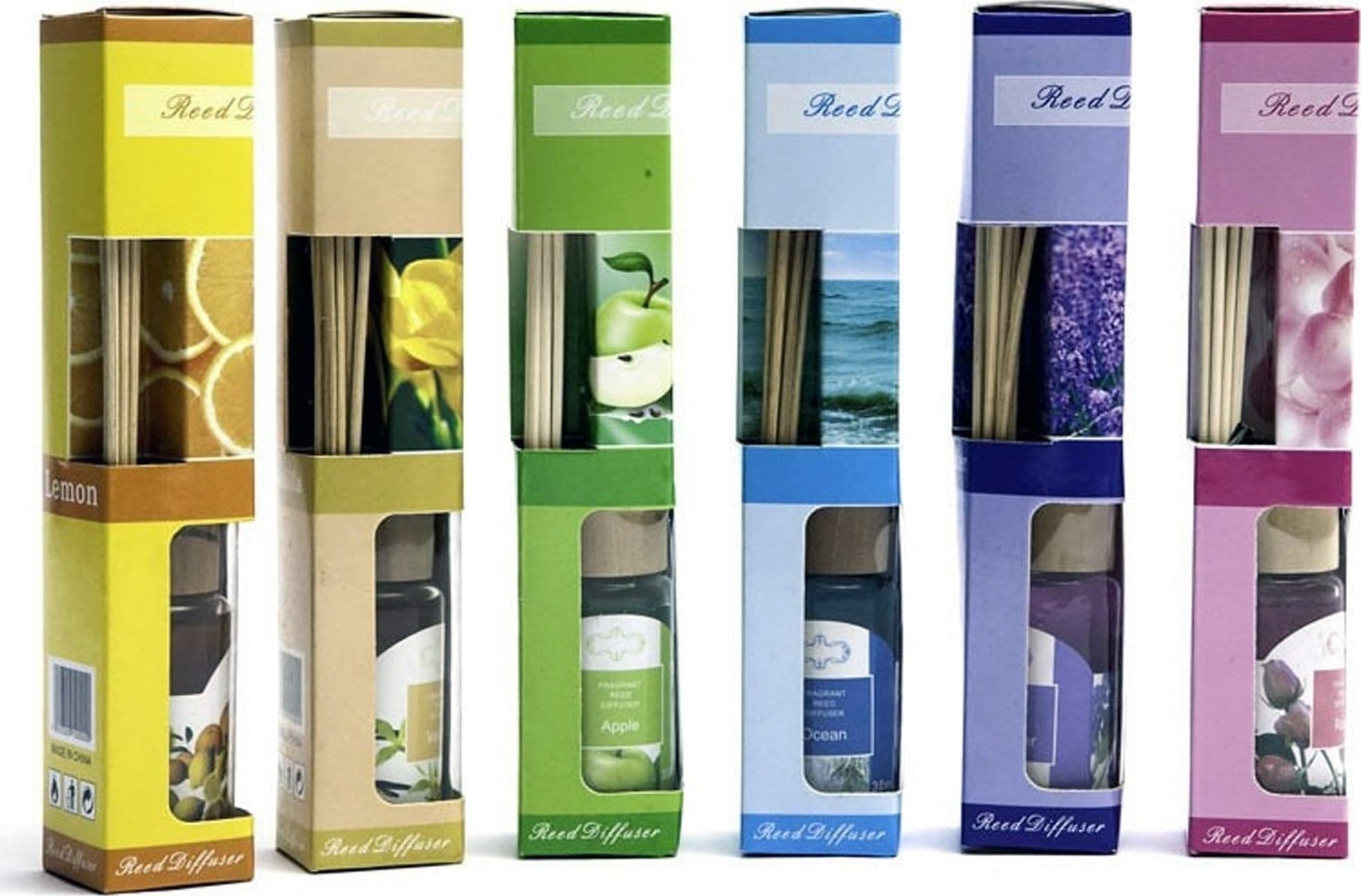 3 DIFFUSORE DI FRAGRANZA CON BASTONCINI 30ML PER AMBIENTE DEODORANTE PROFUMO