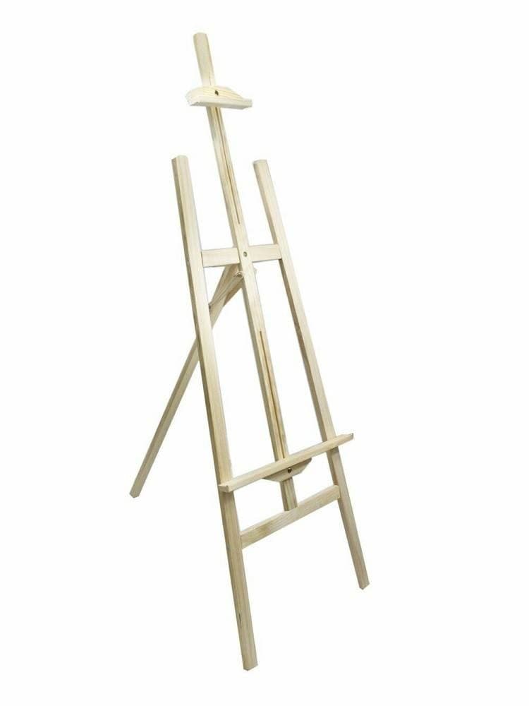 CAVALLETTO PITTORICO IN LEGNO INCLINABILE 145 CM PITTURA ESPOSIZIONE TELE QUADRI - 4