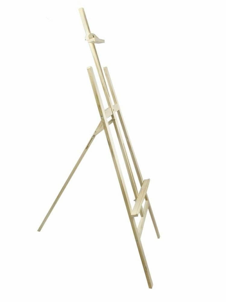 CAVALLETTO PITTORICO IN LEGNO INCLINABILE 145 CM PITTURA ESPOSIZIONE TELE QUADRI - 5