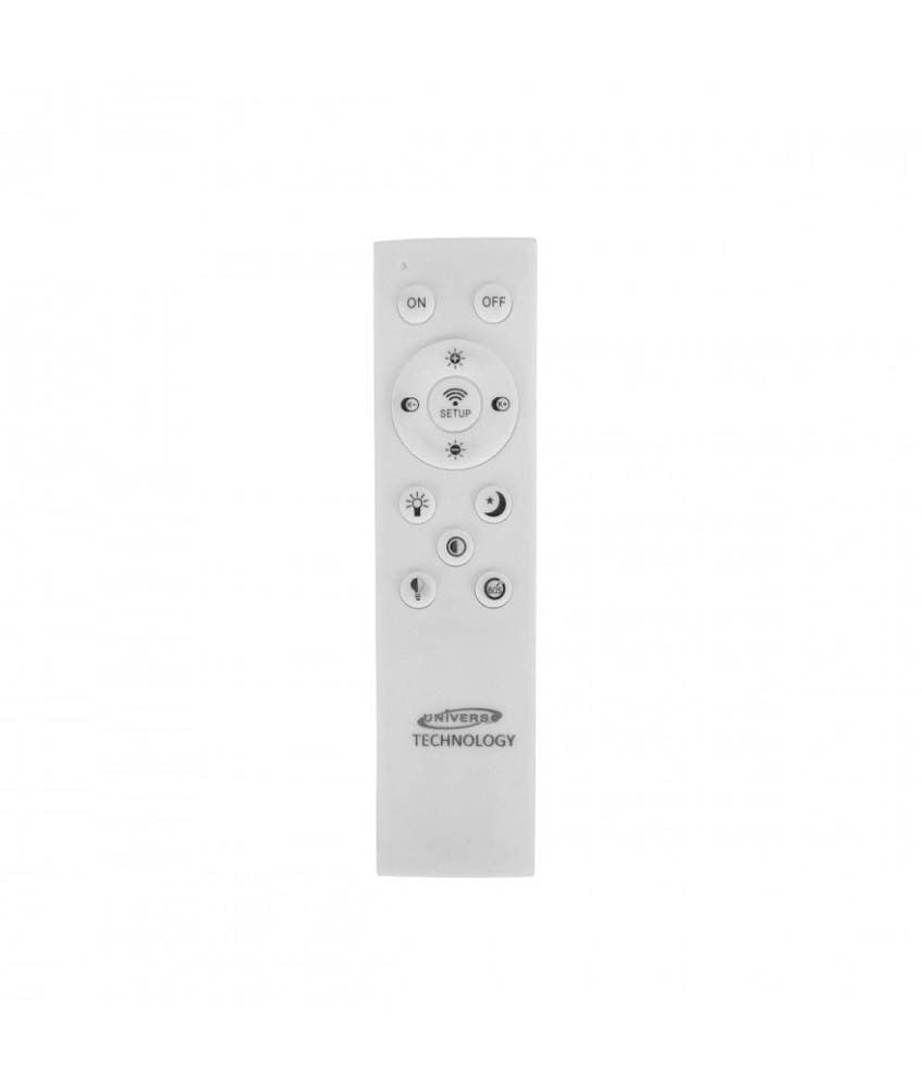 PLAFONIERA LED 60 W LAMPADARIO SOFFITTO SMART DIMMERABILE EFFETTO CRISTALLO - 5
