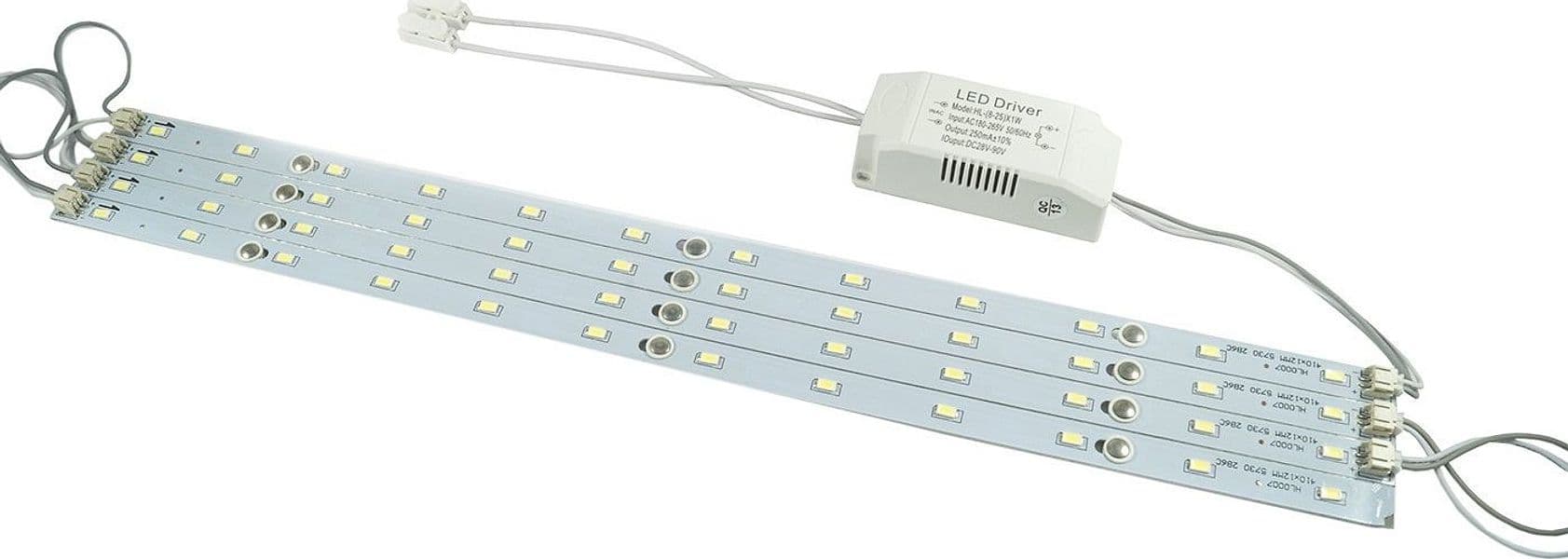 STRISCIA LED RIGIDA CALAMITATA BARRA KIT PLAFONIERA LAMPADA NEON LUCE STRIP - 3