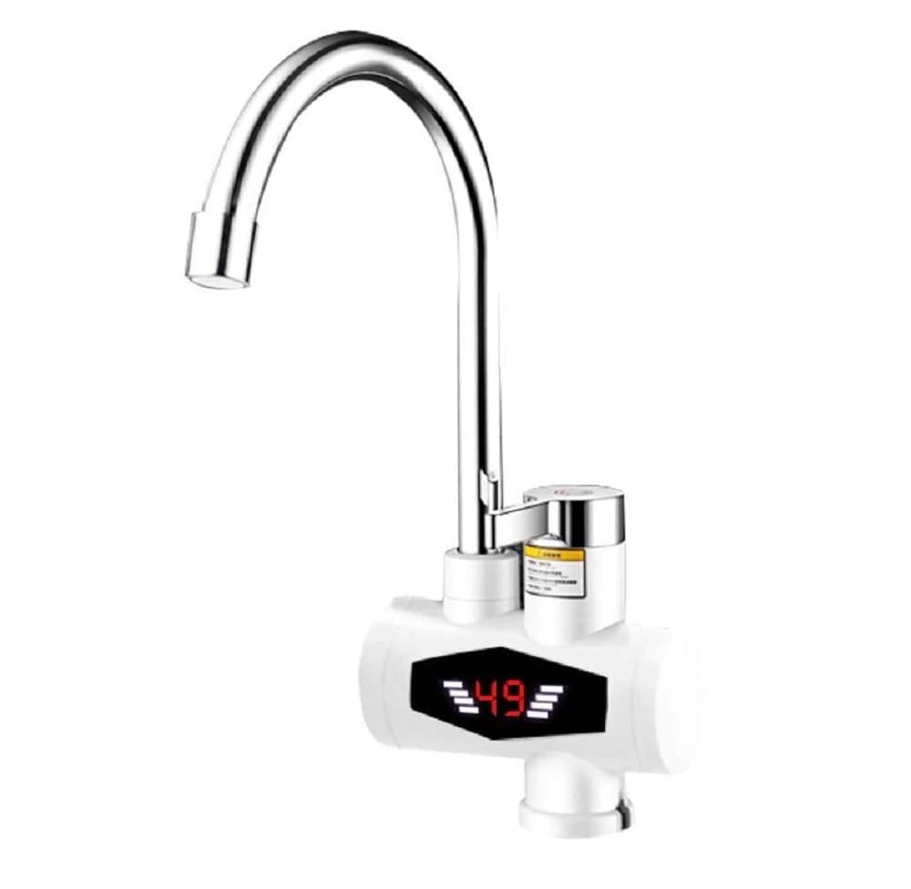 RUBINETTO MISCELATORE ELETTRICO SPINA CALDAIA ACQUA CALDA CON DISPLAY RX-007 - 2
