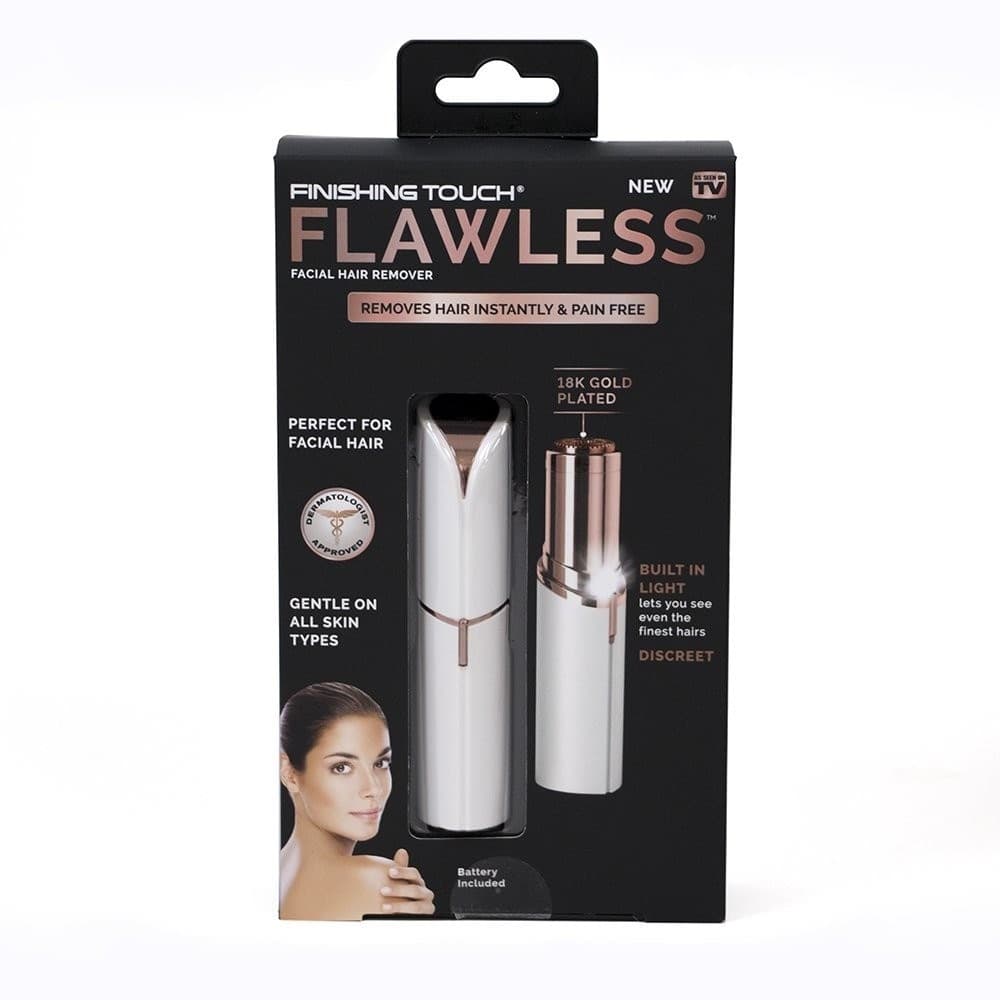 EPILATORE DEPILATORE RASOIO DONNA A FORMA DI ROSSETTO A BATTERIA CON LUCE LED - 10