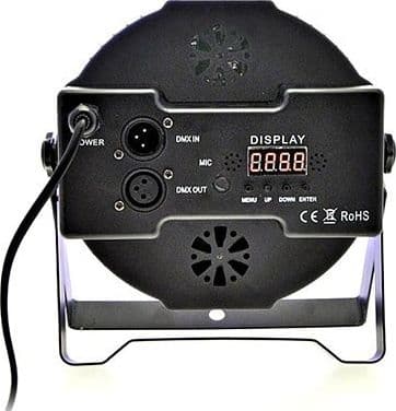 PROIETTORE DMX 512 EFFETTO LUCE FLAT PAR LIGHT RGB ALTA LUMINOSITA 36 LED 36W - 3
