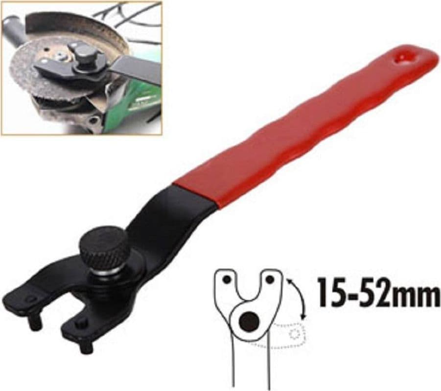 CHIAVE REGOLABILE DA 15 A 52 MM PER SMERIGLIATRICE ANGOLARE IN METALLO 91564